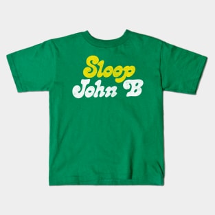 Sloop John B / Original Vintage Style Design Kids T-Shirt